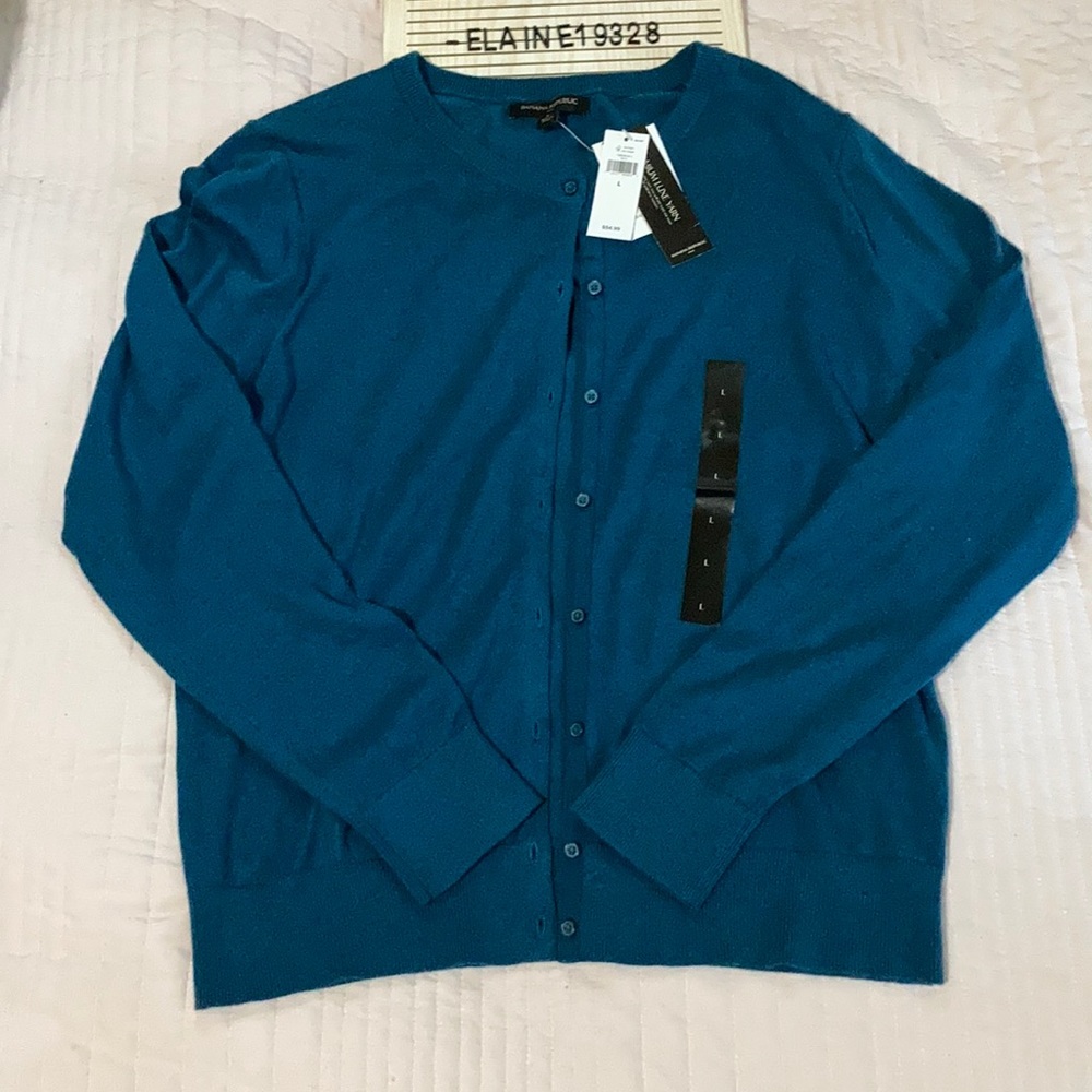 NEW! Banana Republic Blue Premium Luxe Sweater